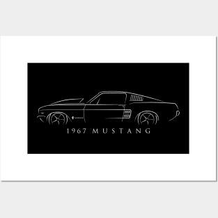 1967 Ford Mustang Cobra Jet Posters and Art